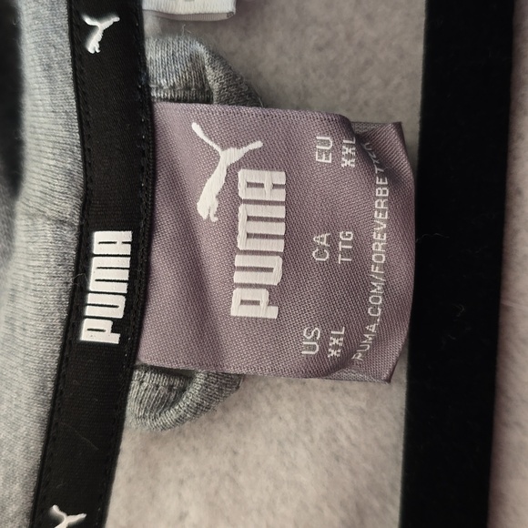 PUMA BRAND SIGNATURE MENS BIG AND TALL GRAY ZIPPERED HOODIE JACKET SIZE XXL - Picture 4 of 13